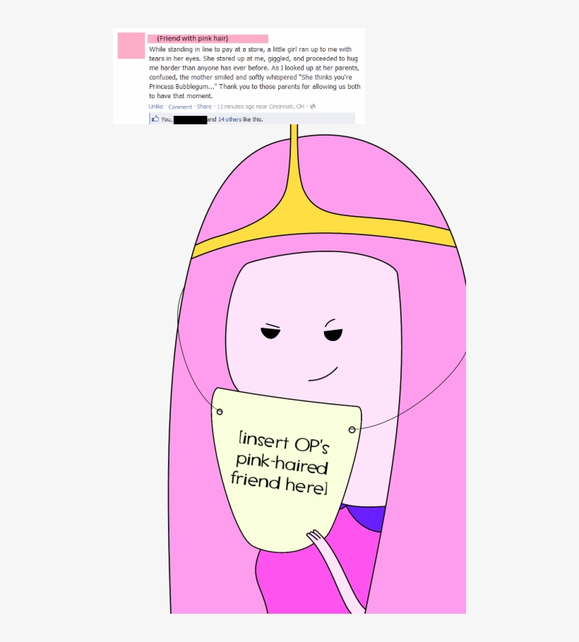 She Was Princess Bubblegum All Along - Princess Bubblegum Memes, transparent png
