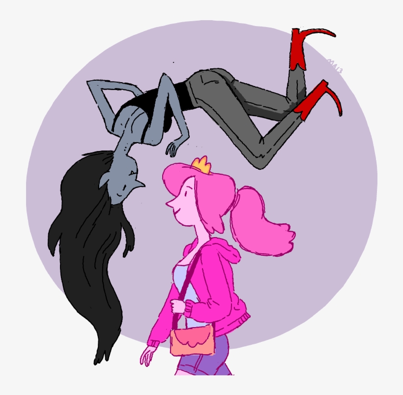 I Felt Compelled To Doodle Princess Bubblegum And Marceline - Cartoon, transparent png