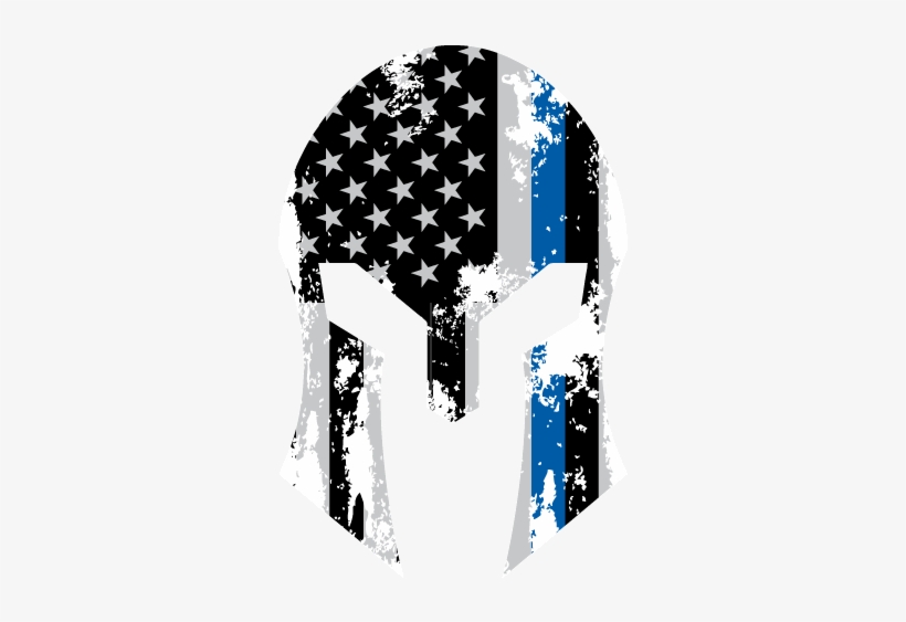 Thin Blue Line American Flag - American Flag, transparent png