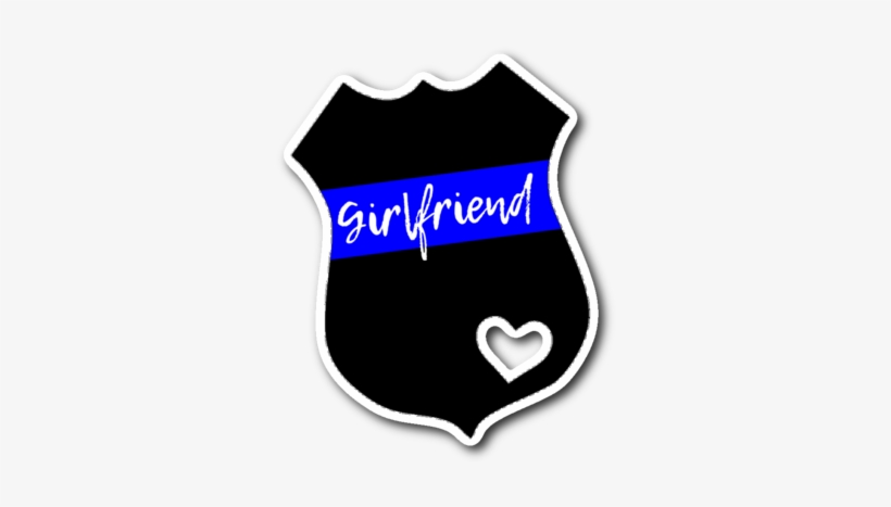 Girlfriend Thin Blue Line Badge Vinyl Decal Sticker - Find Your Fire: Blank Lined Journal - 6x9 - Motivational, transparent png