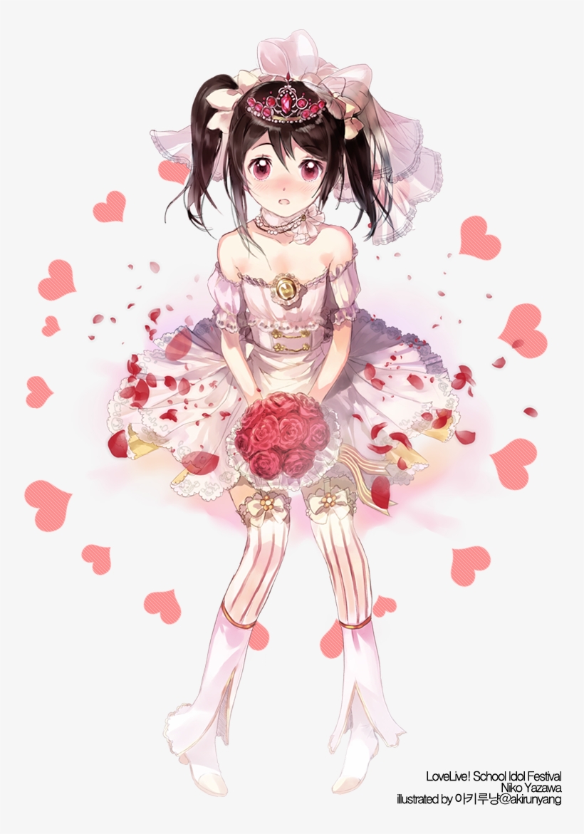 Image - Love Live! Yazawa Nico Wedding Dress Awakening Bride, transparent png