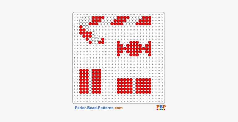Perler Bead Pattern Little Christmas - Weihnachten Bügelperlen Vorlage, transparent png