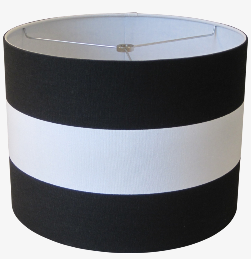 Navy Blue And White Striped Lamp Shade Drum 1024x1005 PNG Download