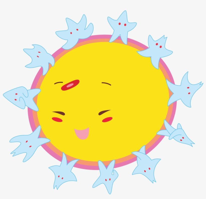 By Yenty Jap Fake Tattoo, Cute Sun - Circle, transparent png
