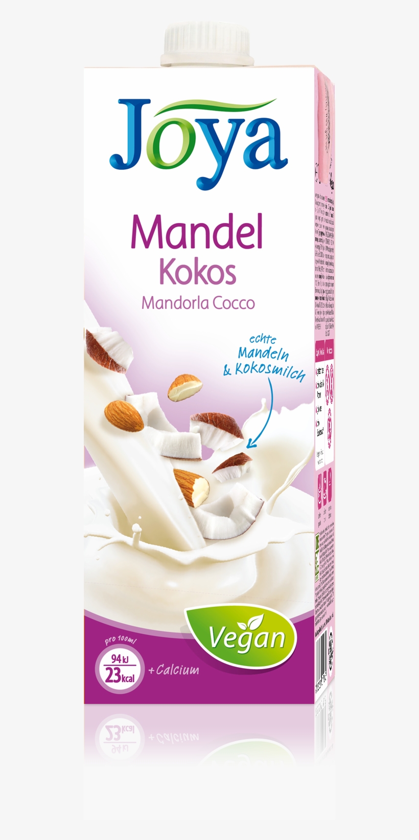 Joya Almond Coconut Drink 1 Liter Tetra Pack Carton - Joya Mandel Amendoa, transparent png