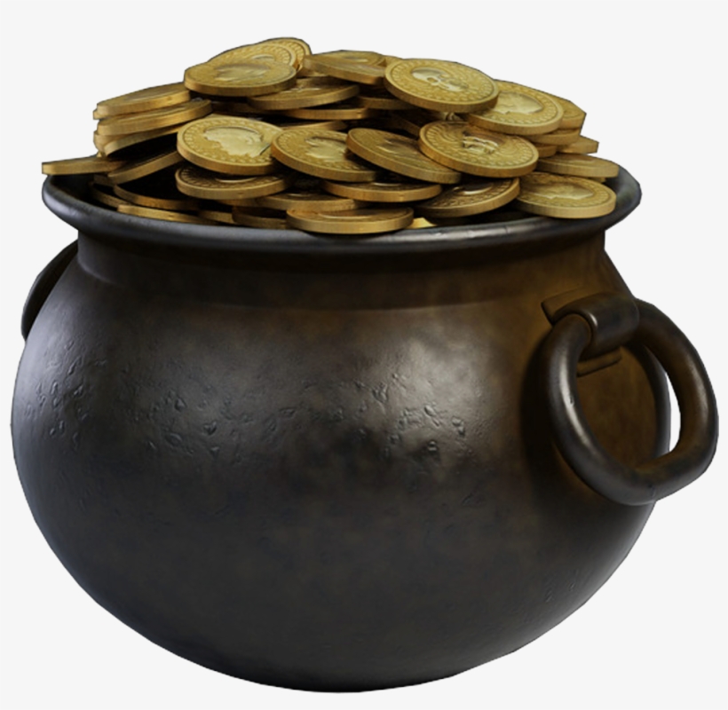 Search For Secret Gold Pots Hidden On Missouri And - Pot Of Gold Coins, transparent png