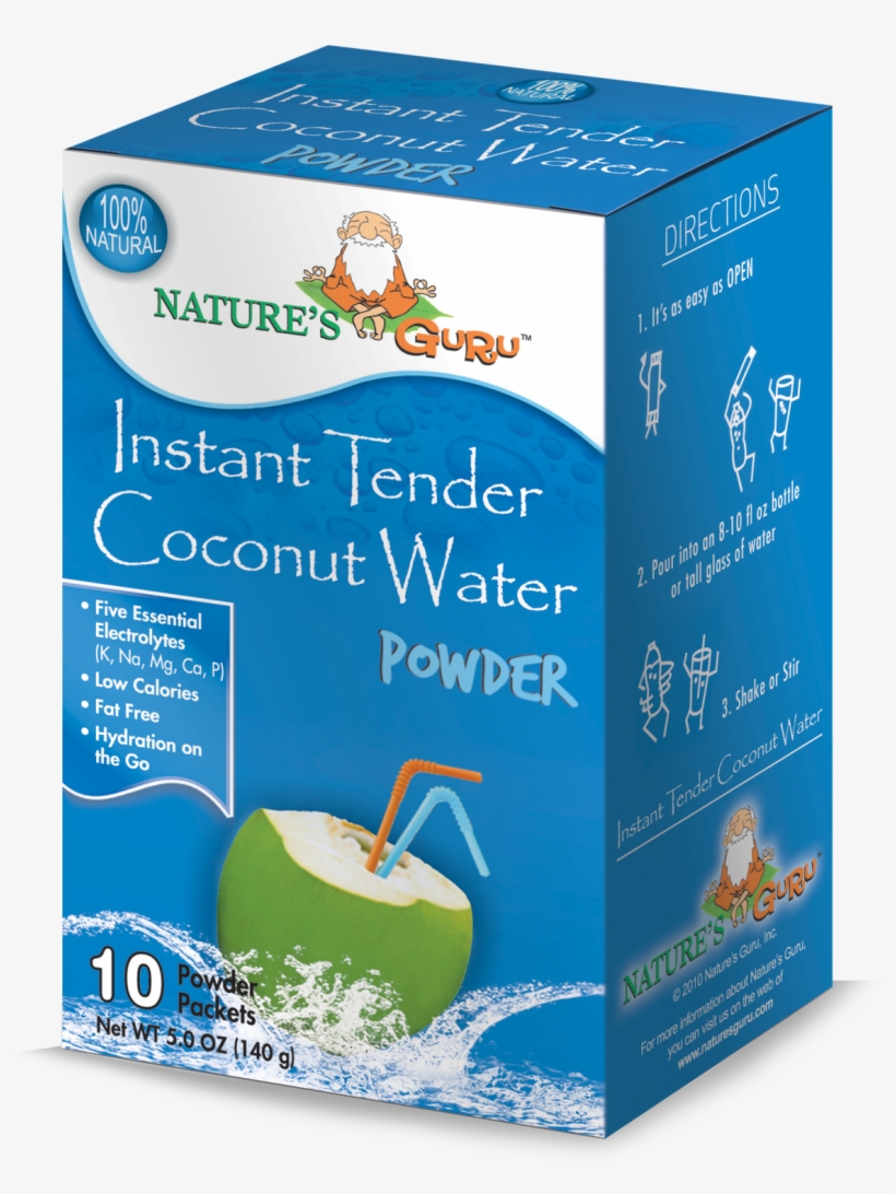 Nature's Guru Tender Coconut Water Powder, transparent png