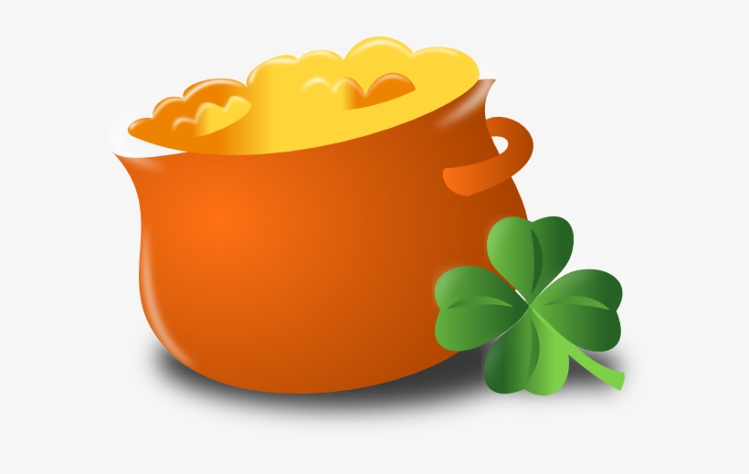 Totetude Pot Of Gold Clip Art At Vector Clip Art - St Patrick's Day Clipart, transparent png