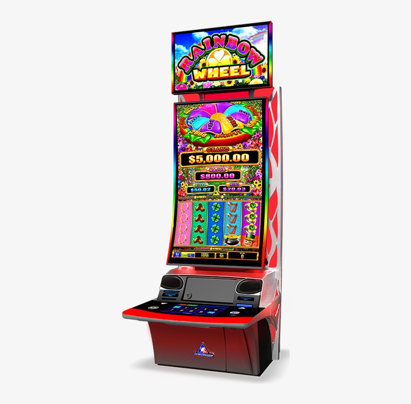 Rainbow Wheel Leprechaun, Find The Richest Pots Of - Video Game Arcade Cabinet, transparent png