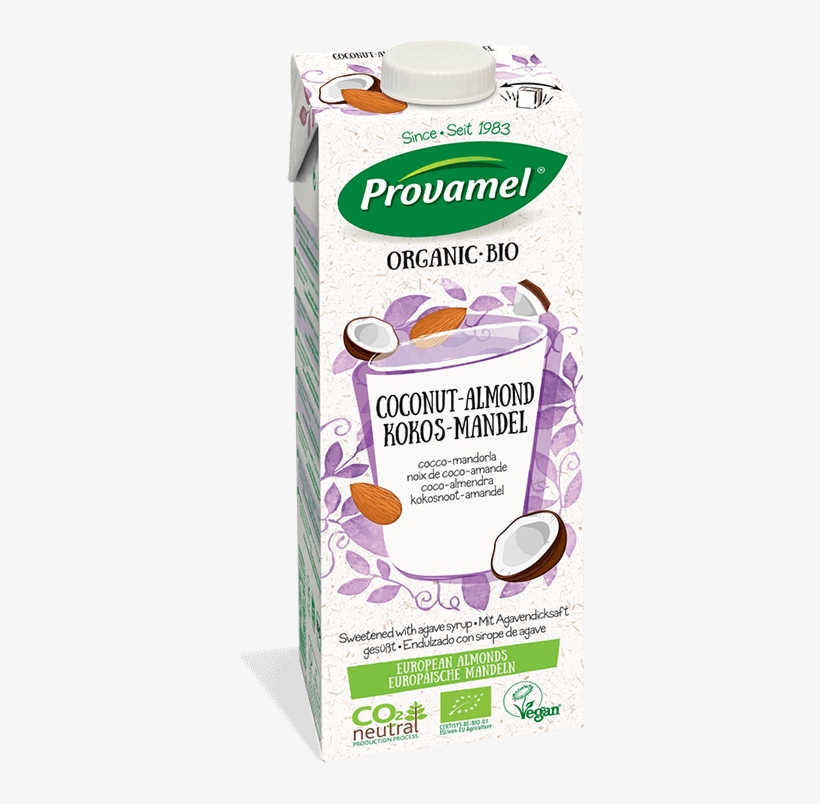 Coconut With Almond Drink - Provamel Organic Soya Milk Sweetened, transparent png