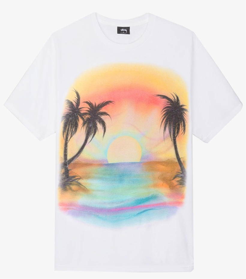 Stussy Men Sunset Hoody (white), transparent png