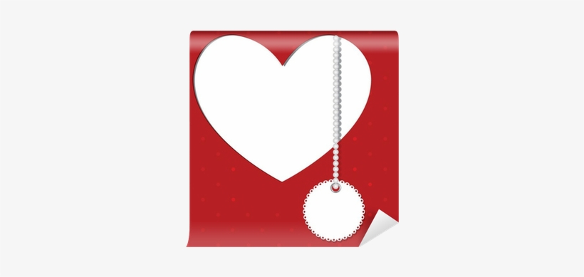 Valentine's Day Card Wall Mural • Pixers® • We Live - Heart, transparent png