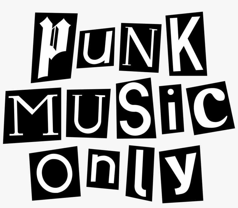 This Free Icons Png Design Of "punk Music Only" Black, transparent png