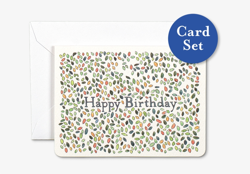Birthday Leaves Mini Card Set Of - Birthday, transparent png