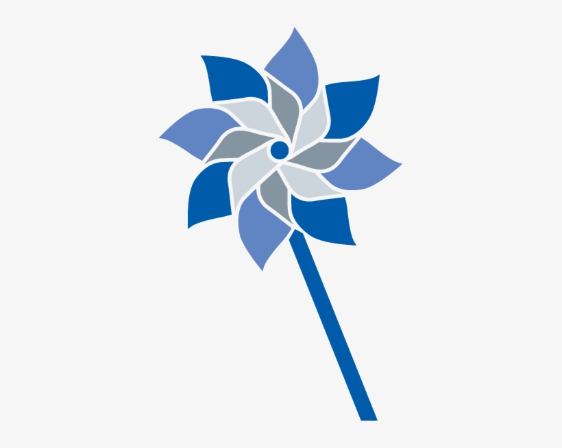 Blue Pinwheel Clip Art, transparent png