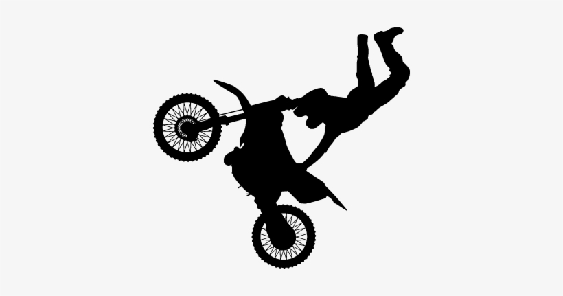 Freestyle Motocross Silhouette 4 Decal Sticker - Dirt Bike Silhouette, transparent png