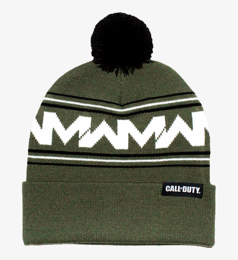 Mw Pom Beanie Mw Pom Beanie - Call Of Duty Mw Logo Pom Beanie 100% Acrylic Brand, transparent png