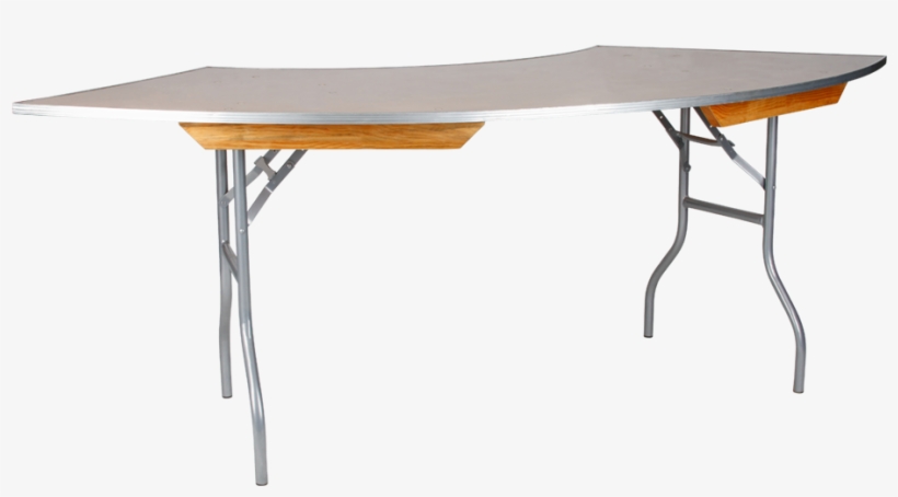 5' Serpentine Table - Folding Table, transparent png