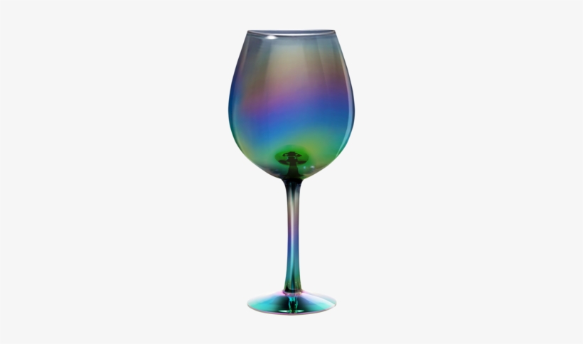 Rainbow Luster Xl Wine Glass - Iridescent Wine Glasses, transparent png
