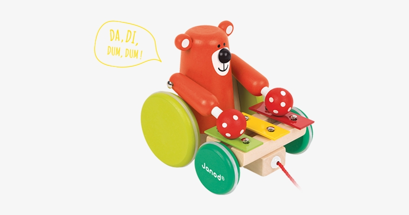 A Walk With Thexylo Bear - Janod Pull Along Zigolos Xylo Bear 12-36 Mths, transparent png