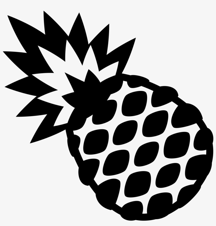 Open - Fruit Emoji's Black And White, transparent png