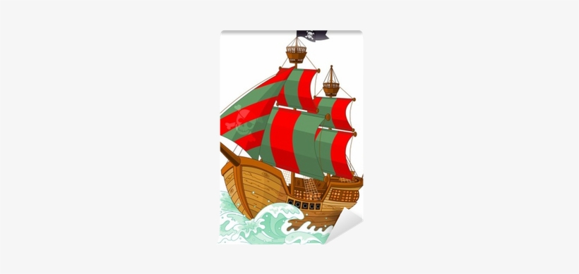 Pirate Ship Vector, transparent png