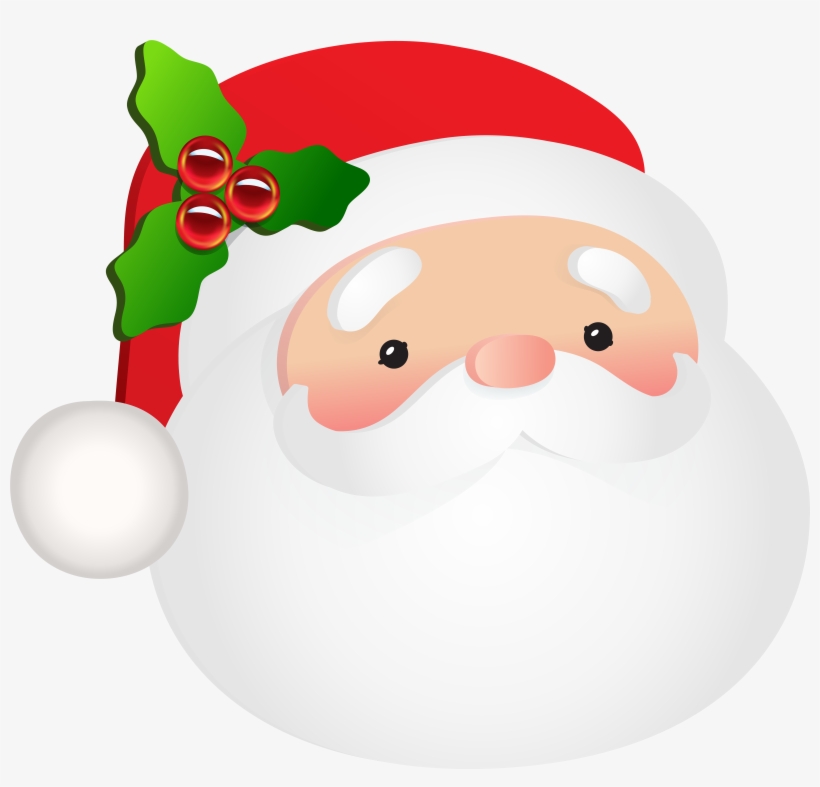 Santa Head Png, transparent png