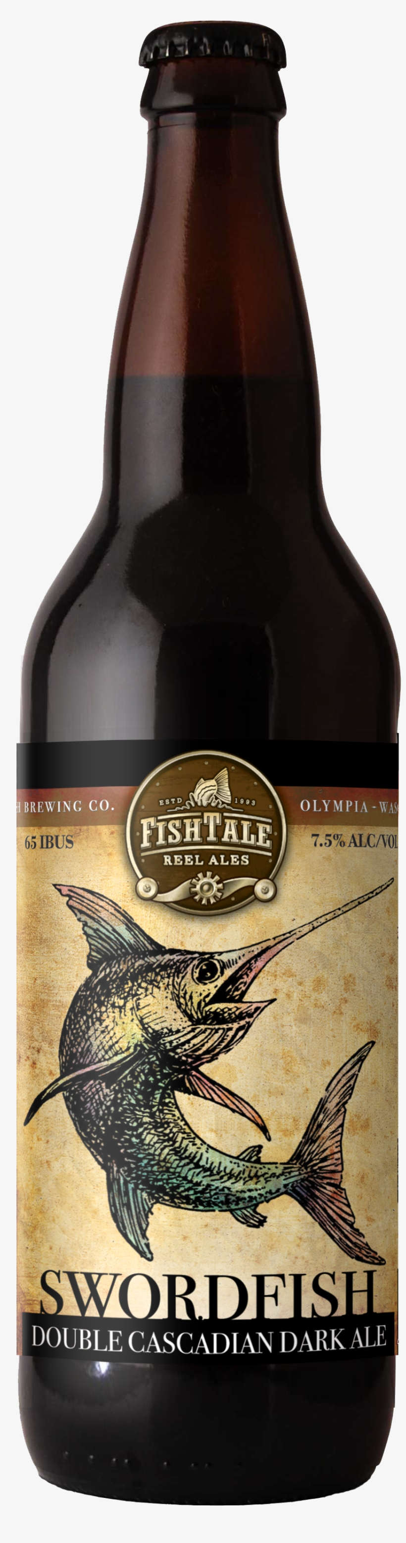 Fish Tale Reel Ales - Swordfish - Fish Brewing Company / Fishbowl Brewpub, transparent png