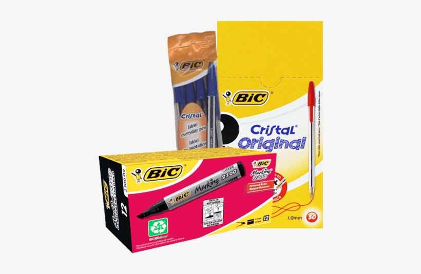 Bic - Bic Marking 2300 Permanent Marker Chisel Tip - Black,, transparent png