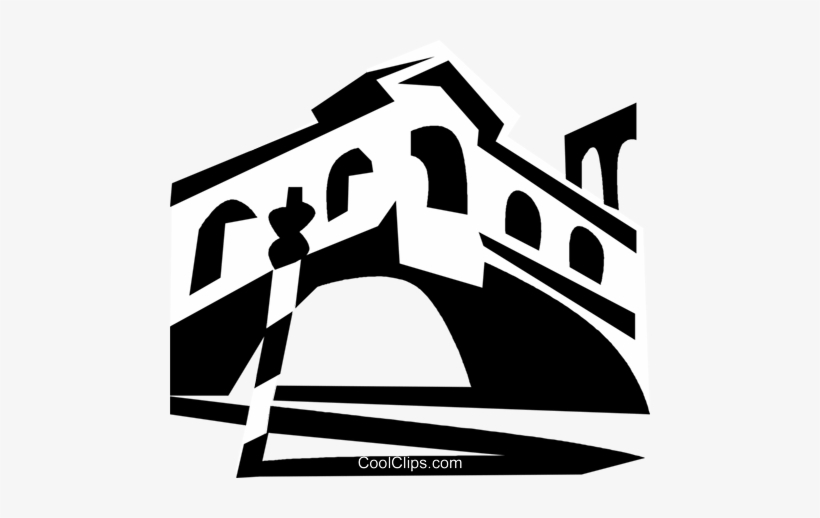 European Bridge Royalty Free Vector Clip Art Illustration - Venice, transparent png