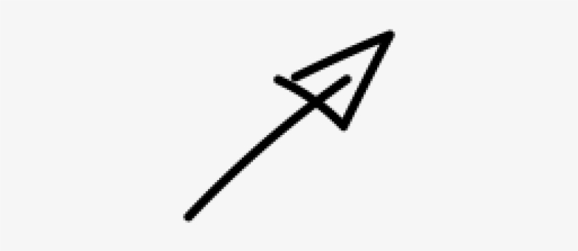 Drawn Arrow Straight Arrow, transparent png