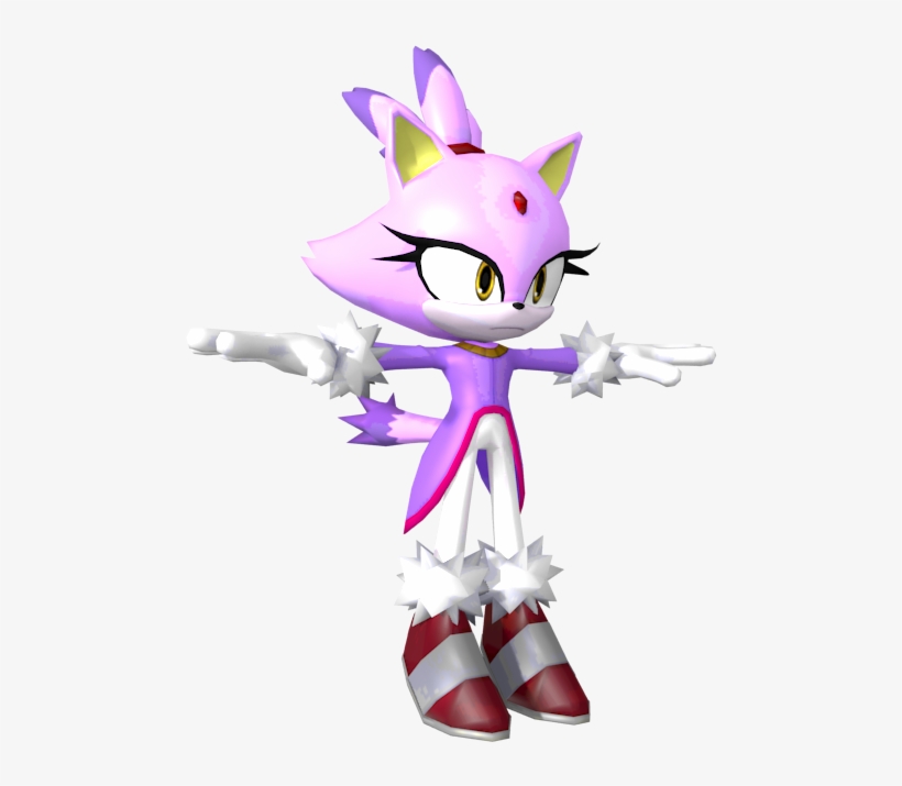 Download Zip Archive - Blaze The Cat Model, transparent png