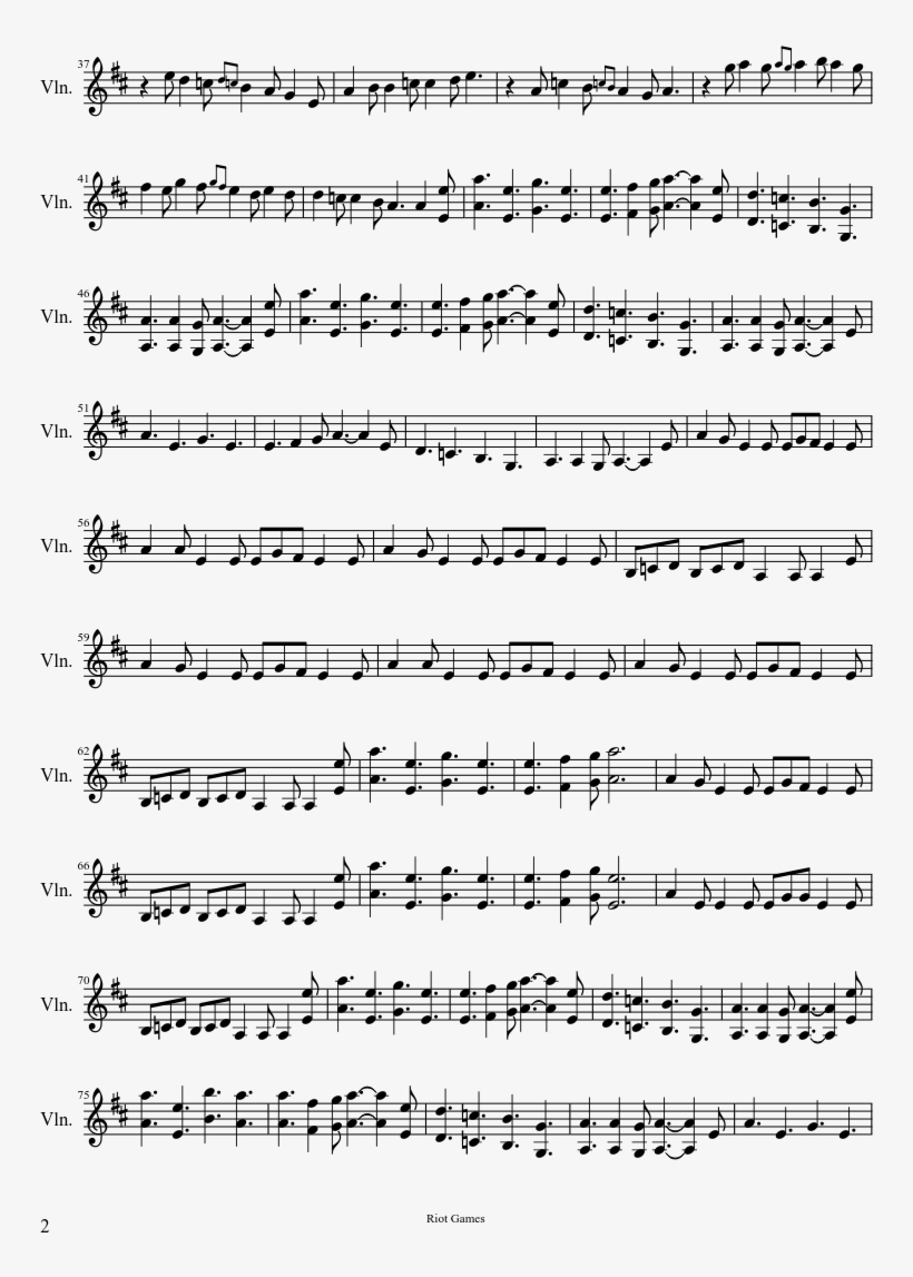 Braum Soundtrack Sheet Music Composed By Emre Cemal - Alluring Secret Black Vow Violin Pdf, transparent png