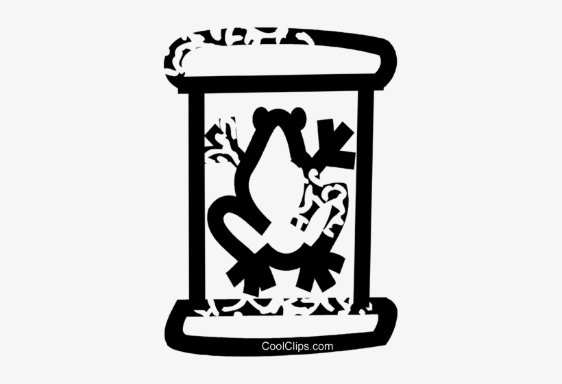 Frog In A Science Beaker Royalty Free Vector Clip Art, transparent png