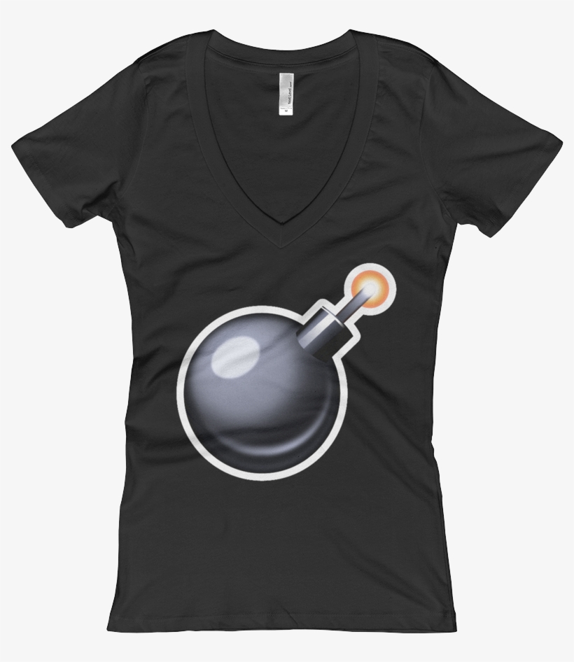 Women's Emoji V Neck - Adopt Don't Shop T Shirt | Rescue Dogs Matter Tee |, transparent png