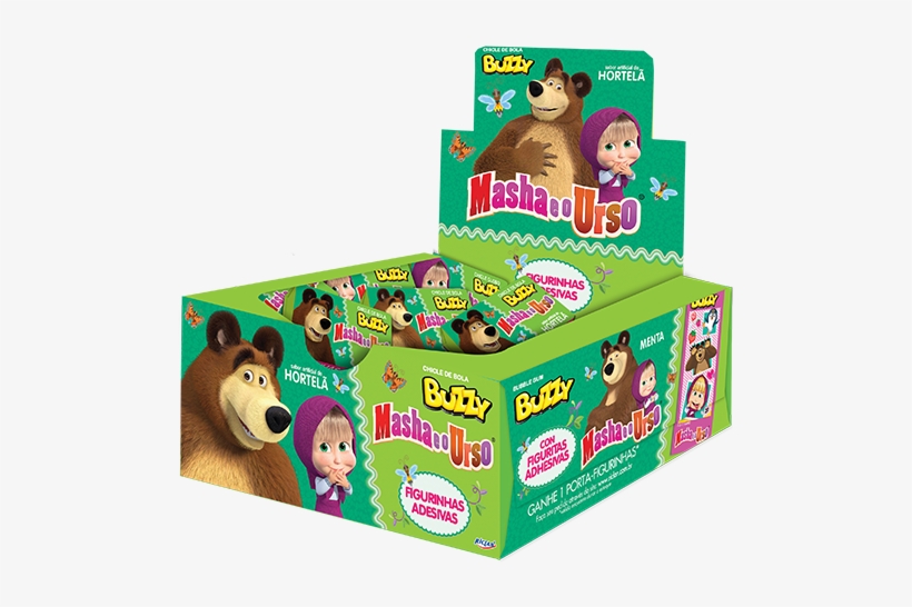 Chicle Masha Y El Oso Menta - Album De Figurinhas Masha E O Urso Buzzy, transparent png