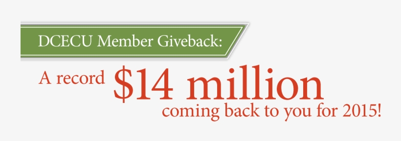 2015 Member Giveback - Dow Chemical Employees Credit Union, transparent png