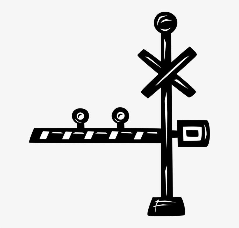 Vector Illustration Of Railroad Rail Transport Speeding - Rail Transport, transparent png