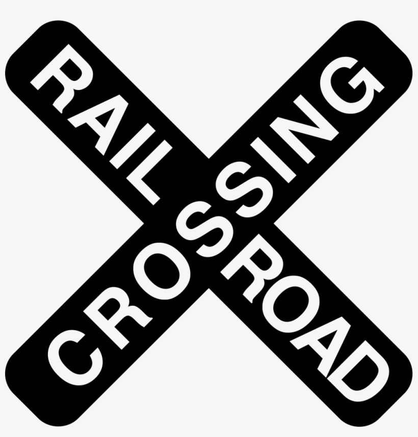 Rail Road Crossing Cross Signal Comments - Railroad Crossing Graphic, transparent png