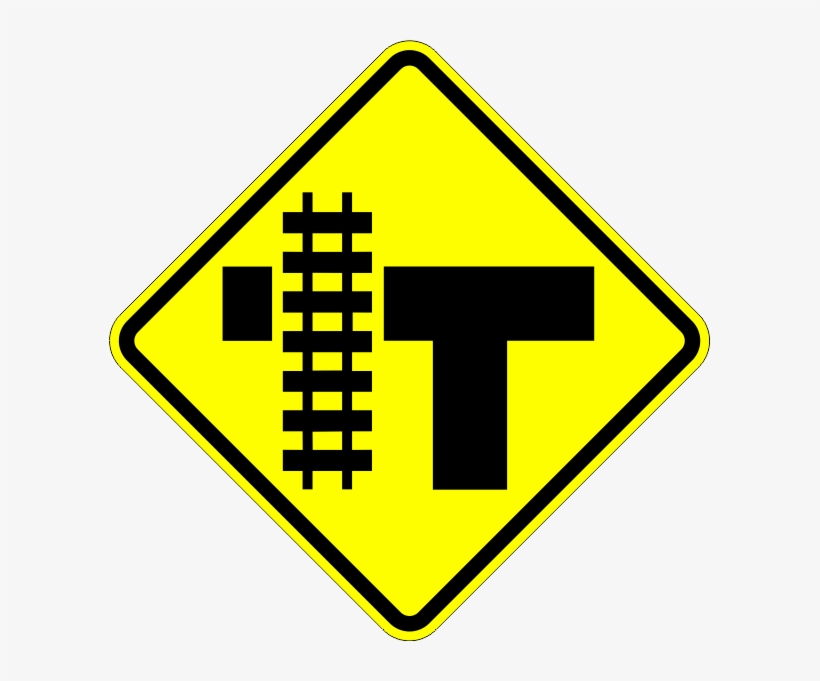 W10-4 Railroad Crossing And Intersection Advanced Warning - W10 4, transparent png