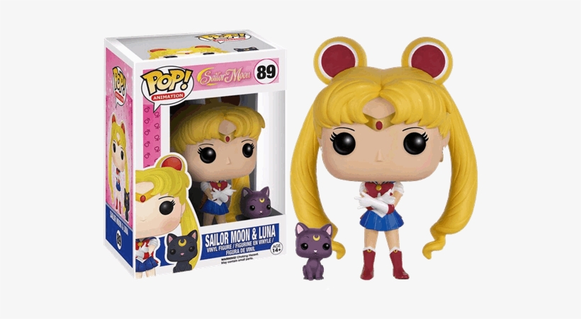 Sailor Moon And Luna Pop Vinyl Figure - Sailor Moon Pop, transparent png