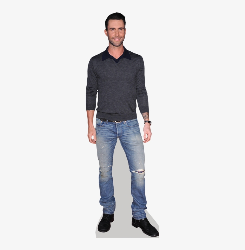 Adam Levine Jumper Cardboard Cutout - Celebrity Cutouts Adam Levine (jumper) Life Size Cutout, transparent png