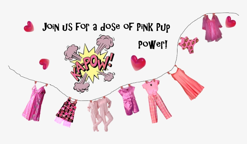 Pink Pups Pink Pj Pawty Header - Pop Art, transparent png