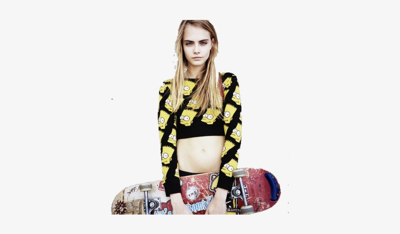 Diandra - Cara Delevingne Skateboard, transparent png