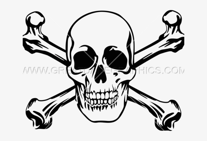 Skull And Cross Bones - Cross And Skull Bones, transparent png