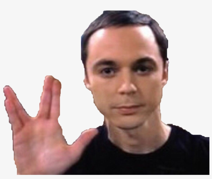 Lien Direct, 2018/04/7/1517096041 Sheldon Signe Vulcain - Sheldon Cooper, transparent png