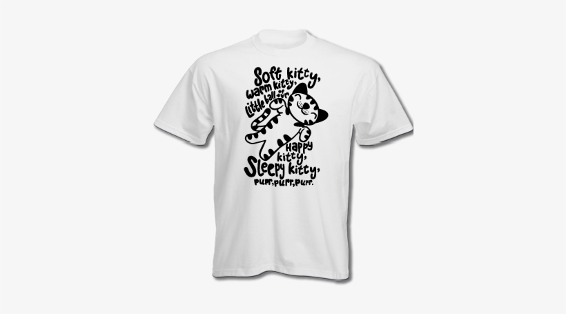 T-shirt: Big Bang Theory - Soft Kitty, 3x3in., transparent png