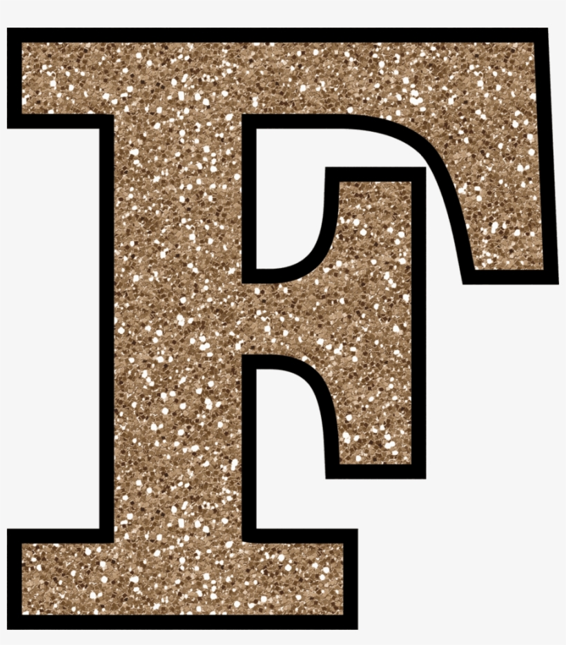 Letter F Gold Glitter - 900x982 PNG Download - PNGkit