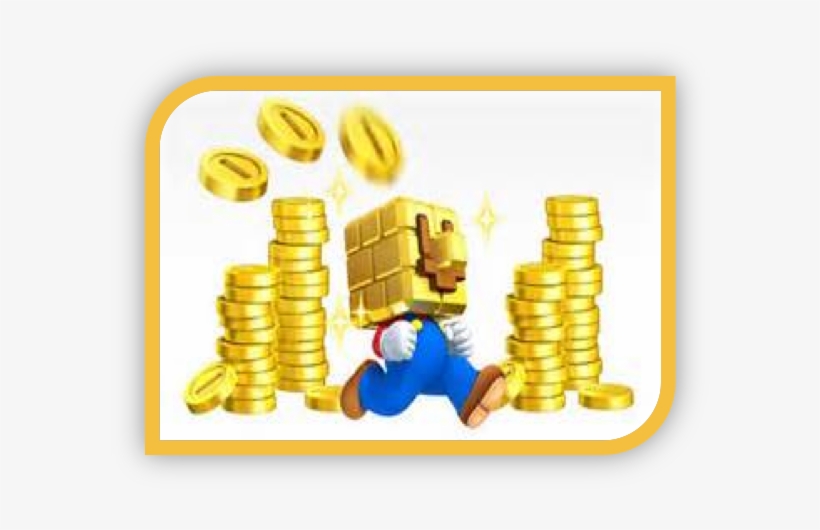 New Super Mario Bros - Mario In A Bunch Of Coins, transparent png