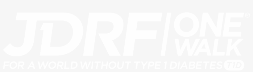 Use The Front And The Back Of The T-shirt So Your Message - Jdrf Logo White, transparent png